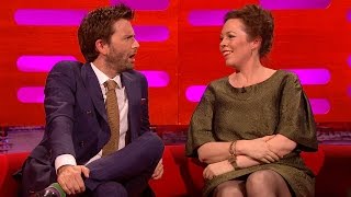 David Tennant amp Olivia Colman’s sexual tension  The Graham Norton Show Series 16  BBC One [upl. by Airotkiv]