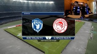 Νίκη Βόλου  Ολυμπιακός Βόλου  PES 2015 WeHellas Patch [upl. by Nwahsir165]