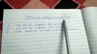 Michelson morley experiment [upl. by Adim707]