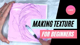 How to make a textured artwork on Canvas with SPACKLING from HOME DEPOT  ASMR  No talking [upl. by Akeimahs]