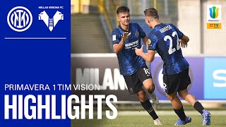 INTER 30 HELLAS VERONA  U19 HIGHLIGHTS  CAMPIONATO PRIMAVERA 1 TIM 🥳⚫🔵 [upl. by Oman279]