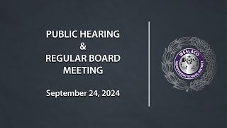 Weslaco ISD Public Hearing amp Regular Board Meeting September 24 2024 [upl. by Ahsiret340]