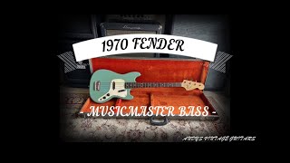 1970 FENDER MUSICMASTER BASS  Andys Vintage Guitars [upl. by Eivol]