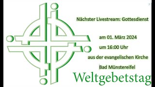 Gottesdienst am 1 März 2024 [upl. by Werdna430]