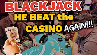 💥BOOM Big Blackjack WIN  the Casino in Las Vegas  2022 [upl. by Neelloj]