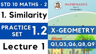 Similarity Practice Set 11 Geometry 10th Class  SSC board Maharashtra  Dinesh Sir [upl. by Kristof]