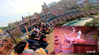 Frozen Coaster Ride  Wandering Oakens  Shortest Disney Coaster Ever  Hong Kong Disneyland [upl. by Tail188]