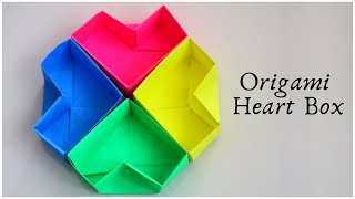 Origami Heart Box Tutorial [upl. by Akinor]