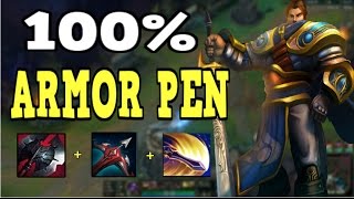 100 ARMOR PENETRATION GAREN NEW SEASON 7 UPDATE [upl. by Nythsa133]