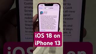 iOS 18 on iPhone 13  Green Screen Issue 😡iOS18oniphone13 shorts ios18 iPhone13 [upl. by Bahner342]