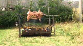 DIY pig grill  How to roast a whole pig recipe [upl. by Clovis]