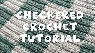 CHECKERED CROCHET PATTERN IN ANY SIZE  Beginner DIY Tutorial [upl. by Shelton]