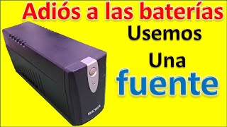 GENIAL IDEA PARA UPS con bateria inservible o sin bateria [upl. by Atnahc]