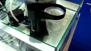 TUNZE® DOC Skimmer 9415 in tank at Interzoo 2012 [upl. by Neih547]