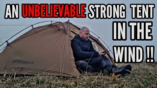 EDITED DOWN  Tent camping in strong wind 3fultaiji1tent [upl. by Onilecram]