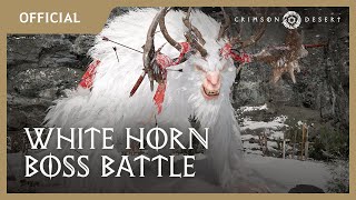 Crimson Desert  White Horn Boss Battle Gameplay  gamescom 2024 [upl. by Ahsakat]