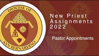 2022 New Priest Assignments [upl. by Belford]