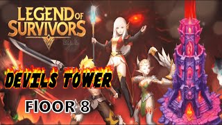 Legend of Survivors  Devils Tower Floor 8  Roguelike Survival Challenges  Kills🛡️ 5994 [upl. by Kile]