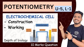 Potentiometry  Electrochemical cell  construction and working  potentiometry analytical chemistry [upl. by Geesey]