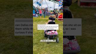 Does a wheelchair user go on rides😱disability rides shorts cerebralpalsy [upl. by Adlar]