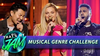 Musical Genre Challenge with Miley Cyrus [upl. by Dnarb]