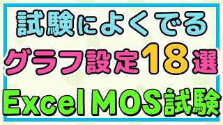 MOS エクセル｜試験によくでるグラフ設定18選  Excel初心者解説・MOS試験対策講座 [upl. by Larual]