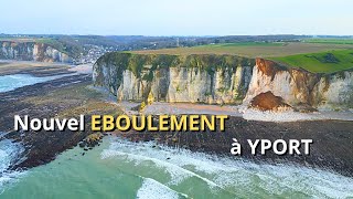 Eboulement de falaise à YPORT début mars 2024  Vidéo Drone [upl. by Almond]