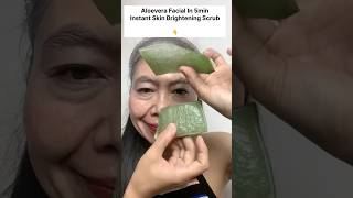 Parlour Like Facial At HomeAloevera Facial Scrub For Bright amp Spotless Skin skincarebeautyshorts [upl. by Thenna]