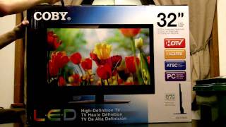 Coby 32quot LED Unboxing [upl. by Louisette]