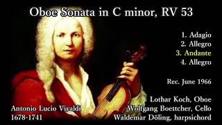 Vivaldi Oboe Sonata in C minor Koch amp Boettcher amp Döling 1966 ヴィヴァルディ オーボエソナタハ短調 コッホ [upl. by Jehiah]