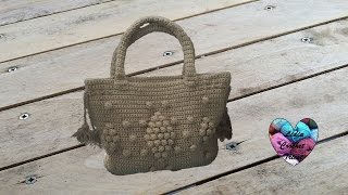 Sac style Gerard Darel crochet 22  Bag Gerard Darel style crochet english subtitle [upl. by Hairehcaz841]