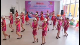 Múa hát Thiếu nhi  VŨ ĐIỆU CHA CHA CHA TẬP THỂ [upl. by Chatav]