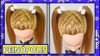 Peinados Faciles y Rapidos para Niña con Trenzas Estera para Cabello Largo [upl. by Spieler]