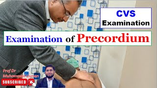 Examination of Precordium  CVS Examination  Clinical Methods  physiology practical [upl. by Anihpled]