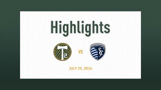 HIGHLIGHTS  Timbers2 vs Sporting KC II  July 25 2024 [upl. by Yerggoeg]