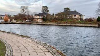 Stockholm walks Djursholm Strandvägen Exclusive area to classical music Chopin “Waltz op 69 no 2quot [upl. by Rochell571]