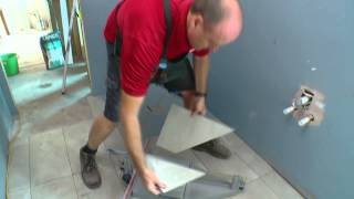 How To Tile A Shower Base  DIY At Bunnings [upl. by Rehpatsirhc150]