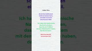 Problem mit Mobiltelefon B1 Brief schreiben briefschreiben germanlanguagecertification deutsch [upl. by Odnolor]