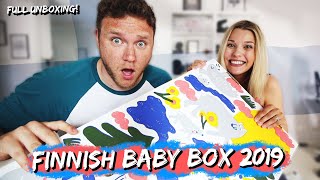 FINNISH BABY BOX UNBOXING  2019 [upl. by Annawot627]