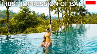 First Impression of Bali  3000 Rs Vs 30000 Rs per Night Villa [upl. by Airrotal286]