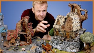 Making a Fantasy Village  Hagglethorn Hollow by Printable Scenery [upl. by Rachel315]