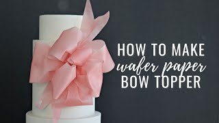 How to make Wafer Paper Cherry Blossoms  Florea Cakes [upl. by Amapuna]