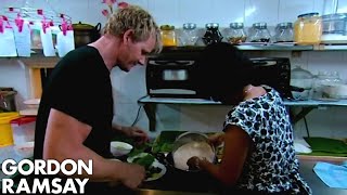 Gordon Ramsay Learns How To Make A Beef Rendang In Malaysia  Gordons Great Escape [upl. by Assennej]