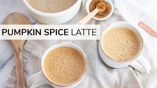 PUMPKIN SPICE LATTE RECIPE  DIY healthy Starbucks drink [upl. by Yared]