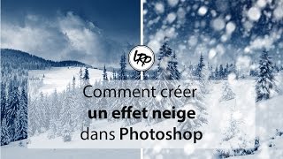 Comment Créer un EFFET NEIGE dans PHOTOSHOP [upl. by Nylikcaj]