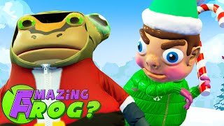 SANTA FROG vs EVIL ELF FROGS  Amazing Frog Part 200  Pungence [upl. by Ihsorih]