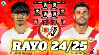 RECONSTRUCCIÓN RAYO VALLECANO 20242025 ¿HAY ESPERANZA  FICHAJES Y ONCE IDEAL [upl. by Kcirdnek]