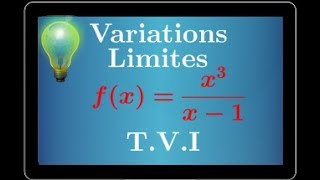 Etude complète dune fonction • dérivée • variations • limite • TVI • nombre de solution fxk [upl. by Eedrahs]