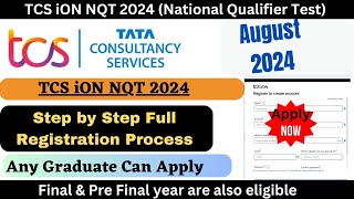 TCS NQT August 2024  TCS NQT For Any Graduates  TCS NQT Full Detail In One Video [upl. by Neibaf]