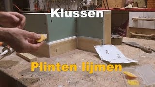 Timmertip 824 Plinten tegen de muur lijmen met kit [upl. by Yentruocal]